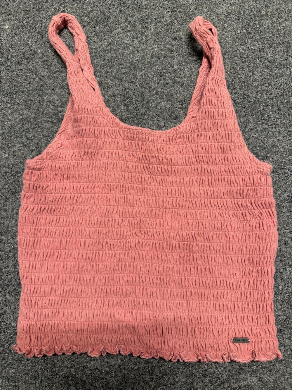 Hollister Rose Pink Smocked Tank